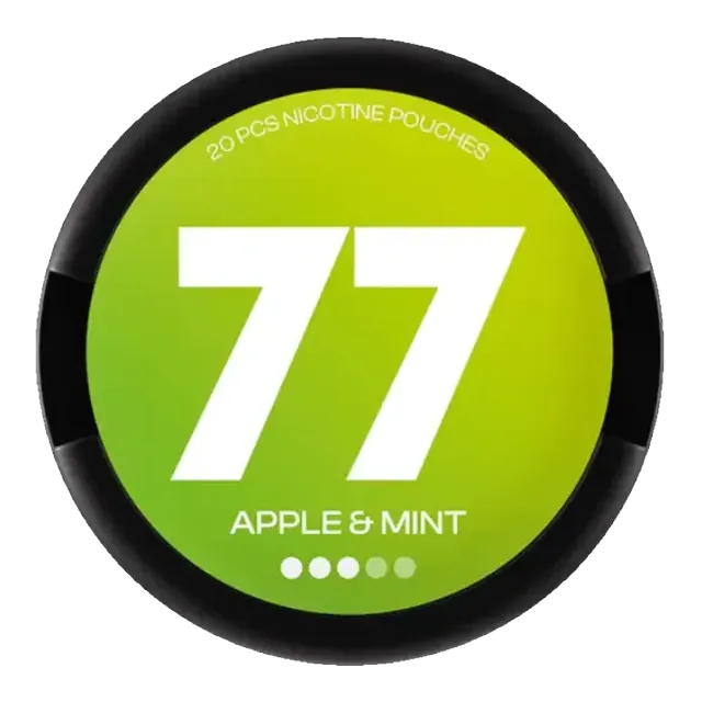 77 Apple Mint 10.4mg nicotine pouch can