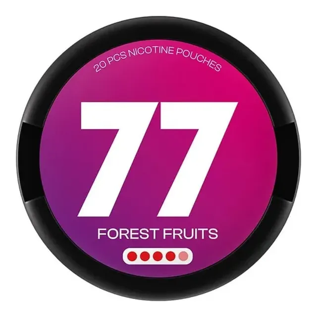 77 Forest Fruits 15.6mg nicotine pouch can