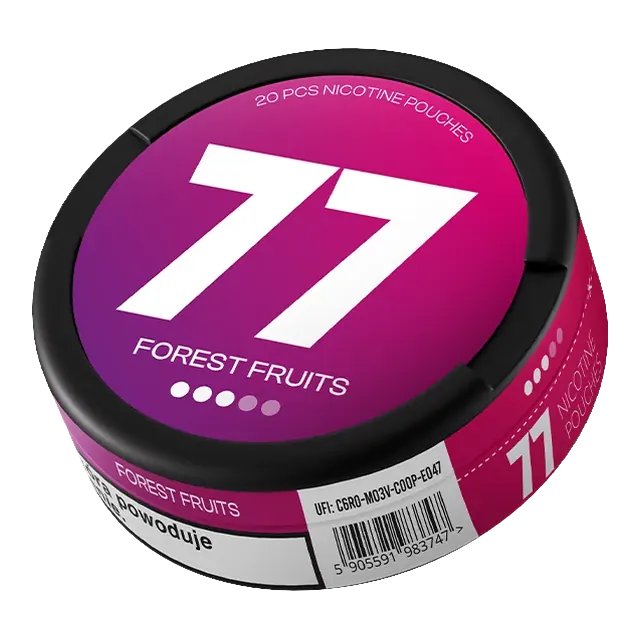 77 Forest Fruits nicotine pouch can