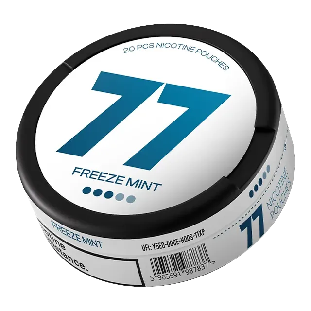 77 Freeze Mint 10.4mg nicotine pouch can