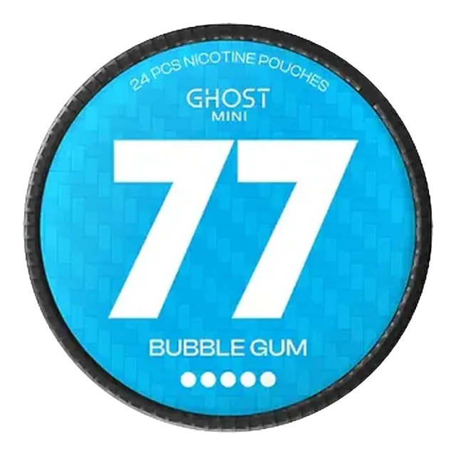 77 Ghost Mini Bubble Gum 20mg nicotine pouch can