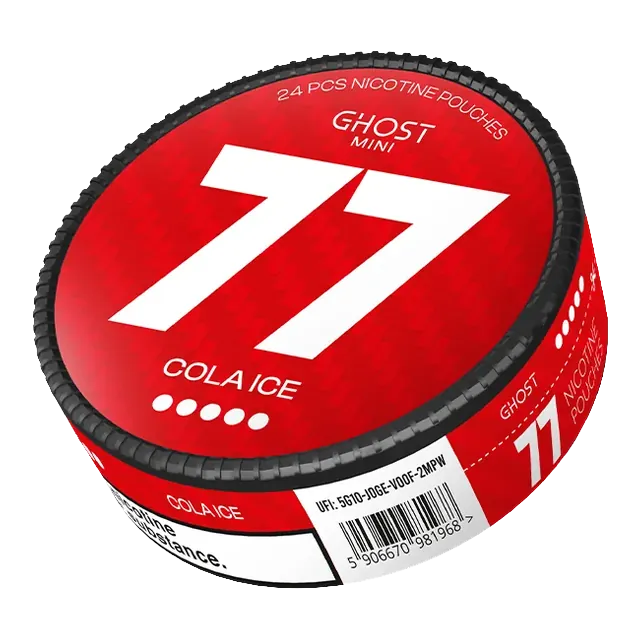 77 Ghost Mini Cola Ice 20mg nicotine pouch can