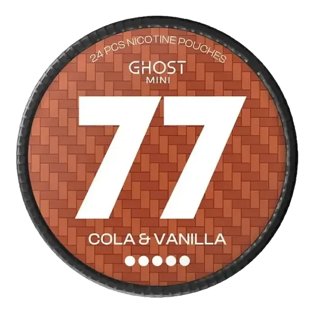77 Ghost Mini Cola Vanilla 20mg nicotine pouch can