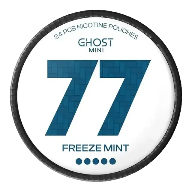 77 Ghost Mini Freeze Mint 20mg nicotine pouch can