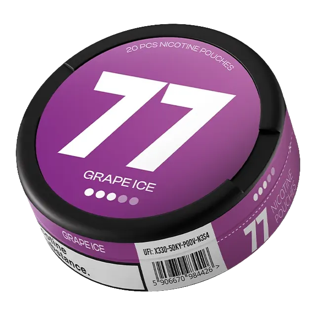 77 Grape Ice 10.4mg nicotine pouch can