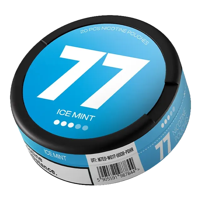 77 Ice Mint 10.4mg nicotine pouch can