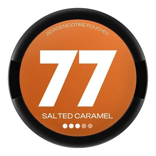 77 Salted Caramel 10.4mg nicotine pouch can