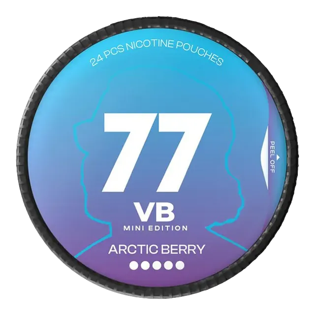 77 VB Edition Mini Arctic Berry Extra Strong 20mg nicotine pouch can