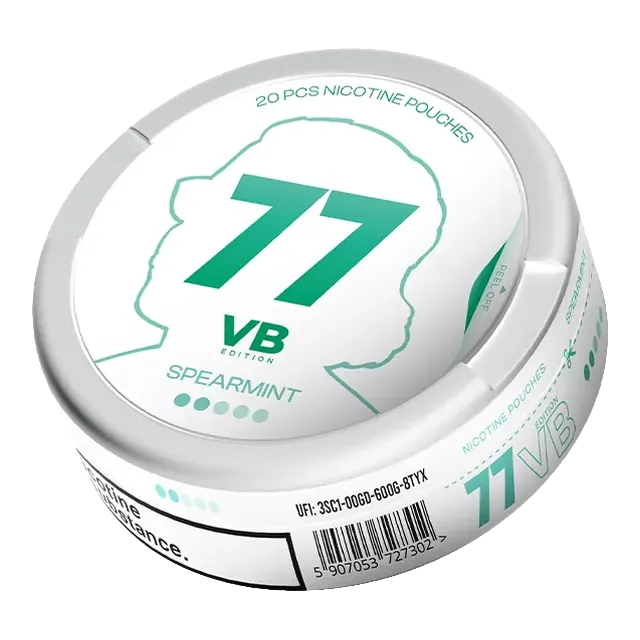 77 VB Edition Spearmint Salty 5.2mg nicotine pouch can