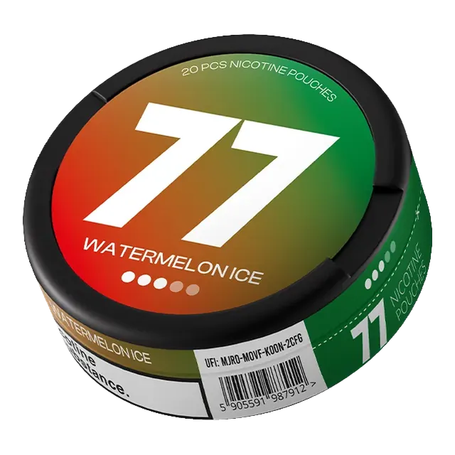77 Watermelon Ice 10.4mg nicotine pouch can