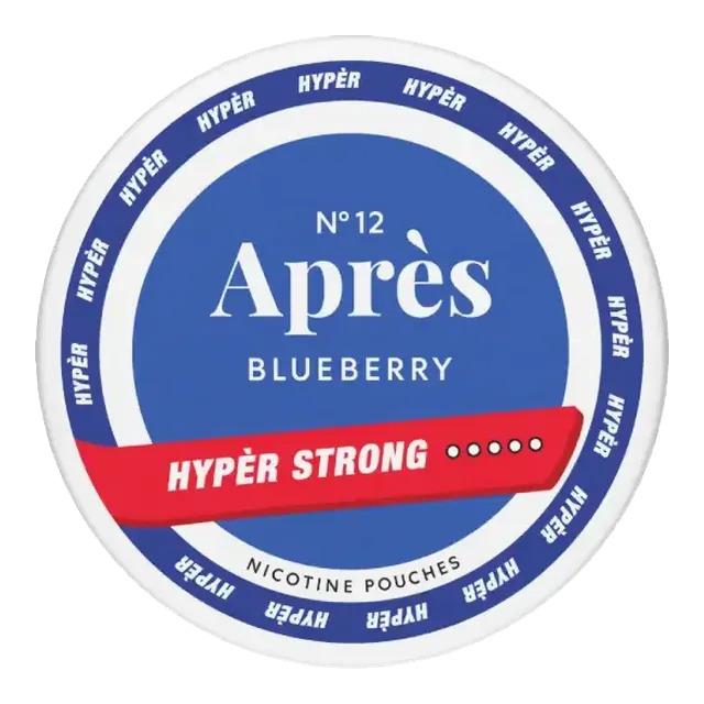 Apres Blueberry Hyper Strong 11mg nicotine pouch can