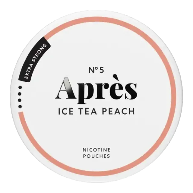 Apres Ice Tea Peach Extra Strong 8.3mg nicotine pouch can