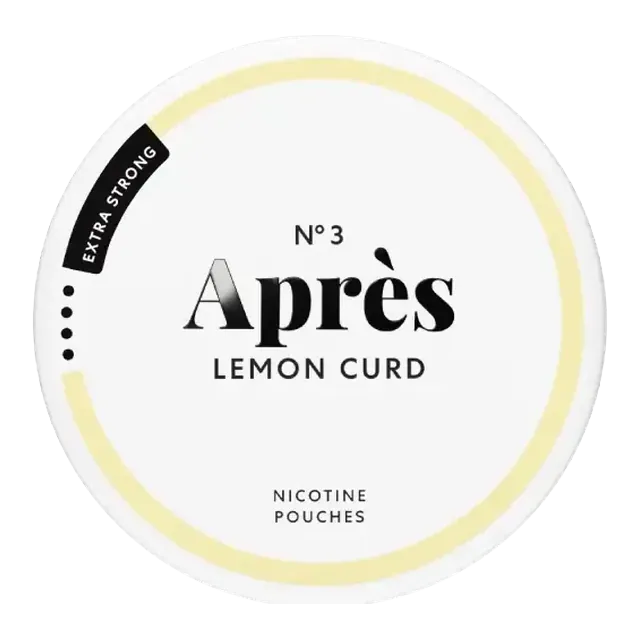 Apres Lemon Curd Extra Strong 8.3mg nicotine pouch can