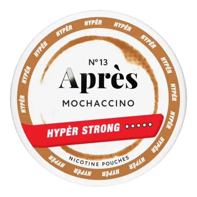 Apres Mochaccino Hyper Strong 11mg nicotine pouch can