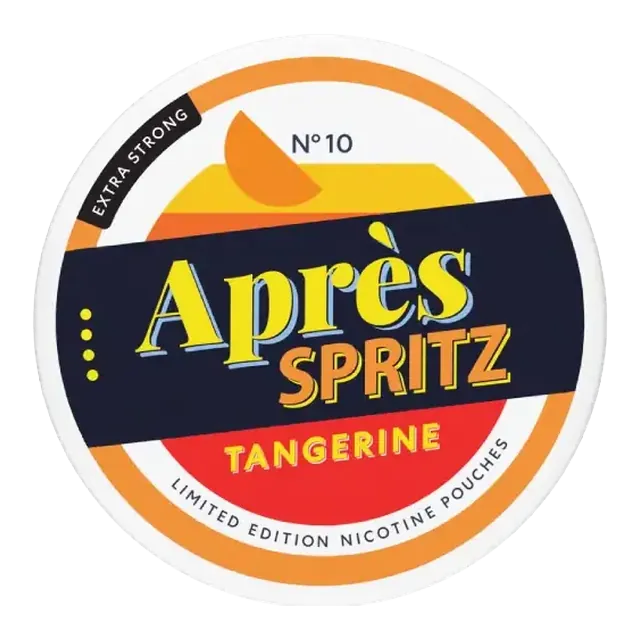 Apres Tangerine Spritz Extra Strong 8.3mg nicotine pouch can