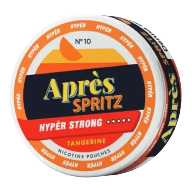 Apres Tangerine Spritz Hyper Strong 11mg nicotine pouch can