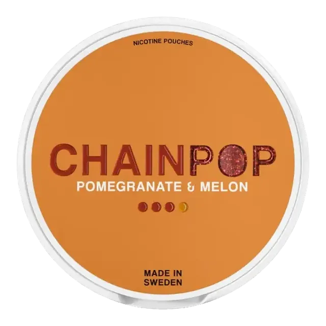Chainpop Pomegranate Melon 9mg nicotine pouch can