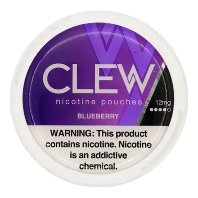 CLEW Blueberry 12mg nicotine pouch can