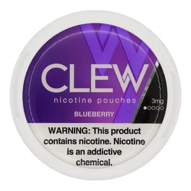 CLEW Blueberry 3mg nicotine pouch can