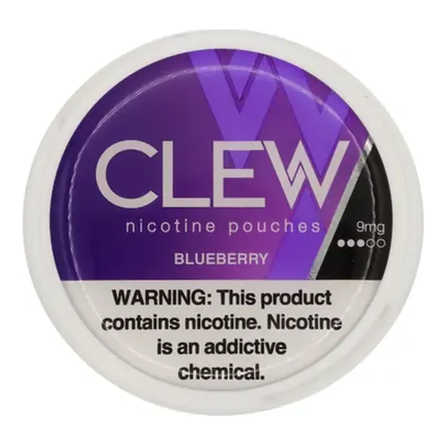 CLEW Blueberry 9mg nicotine pouch can