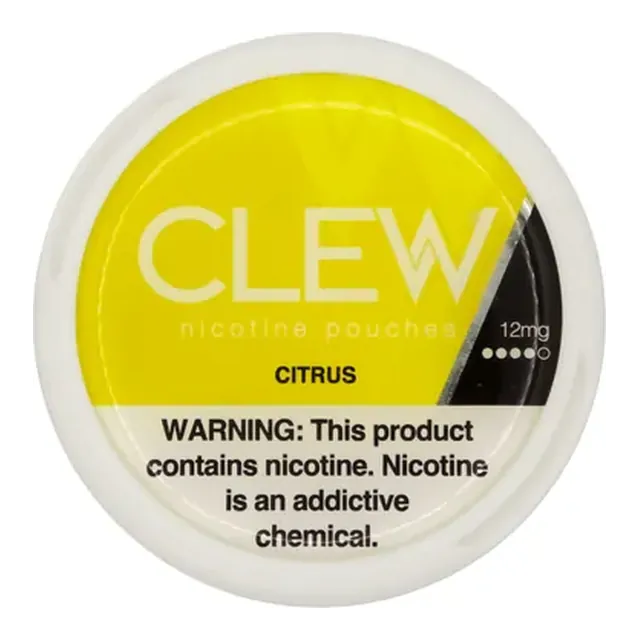 CLEW Citrus 12mg nicotine pouch can