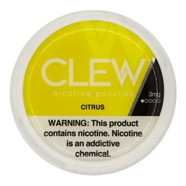 CLEW Citrus 3mg nicotine pouch can