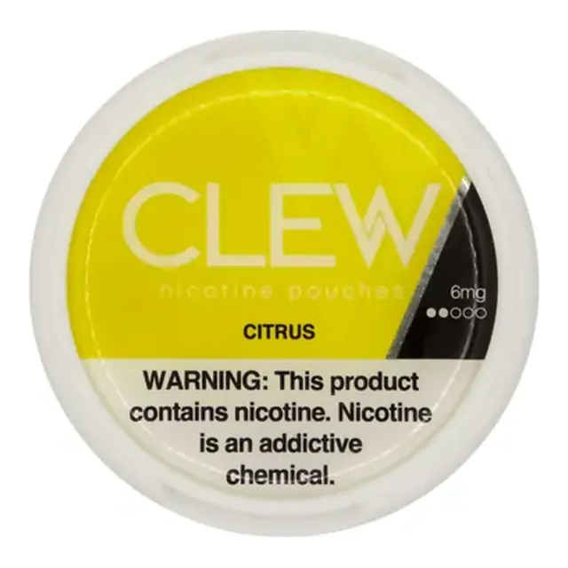 CLEW Citrus 6mg nicotine pouch can