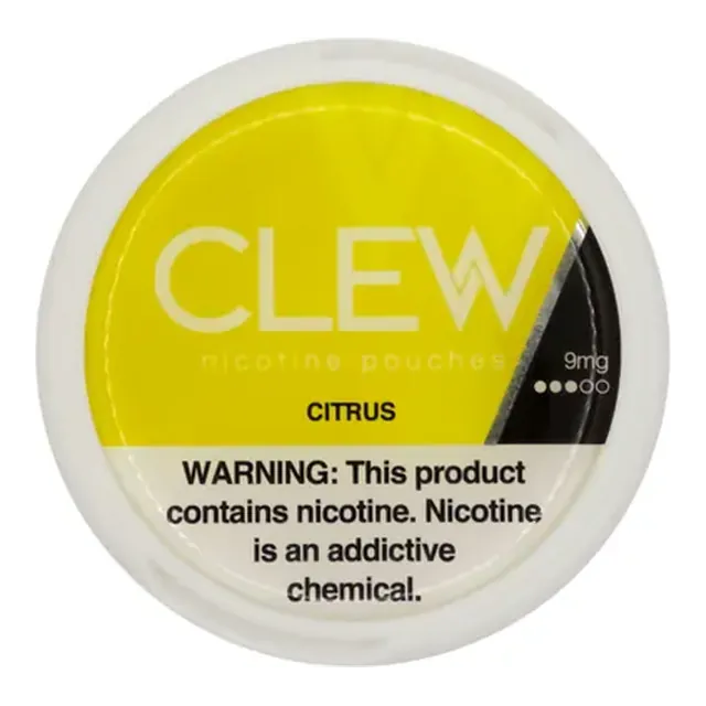 CLEW Citrus 9mg nicotine pouch can