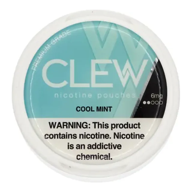 CLEW Cool Mint 6mg nicotine pouch can