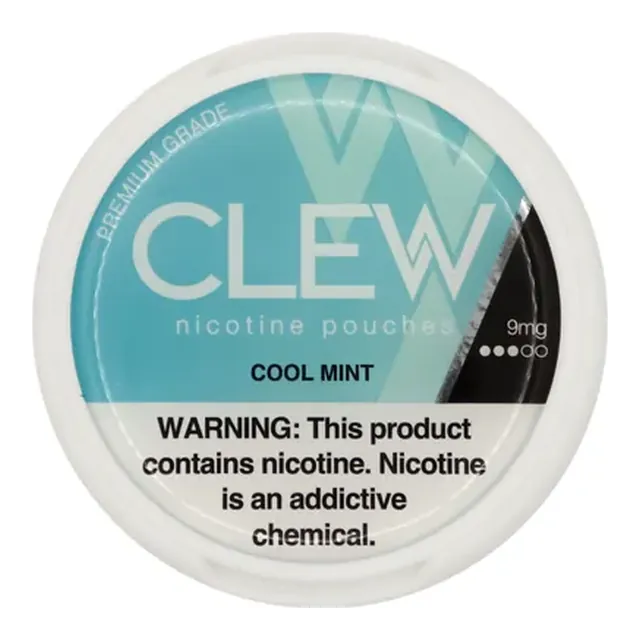 CLEW Cool Mint 9mg nicotine pouch can