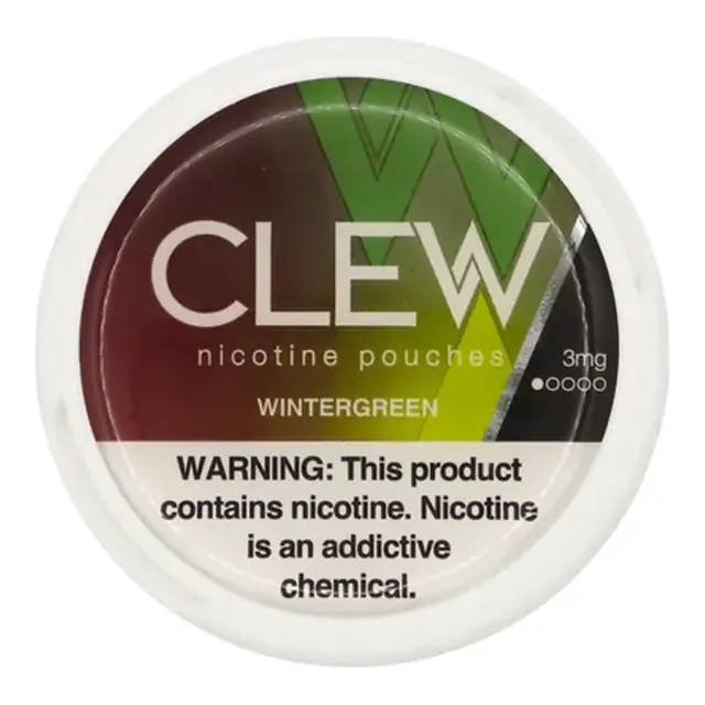 CLEW Wintergreen 3mg nicotine pouch can