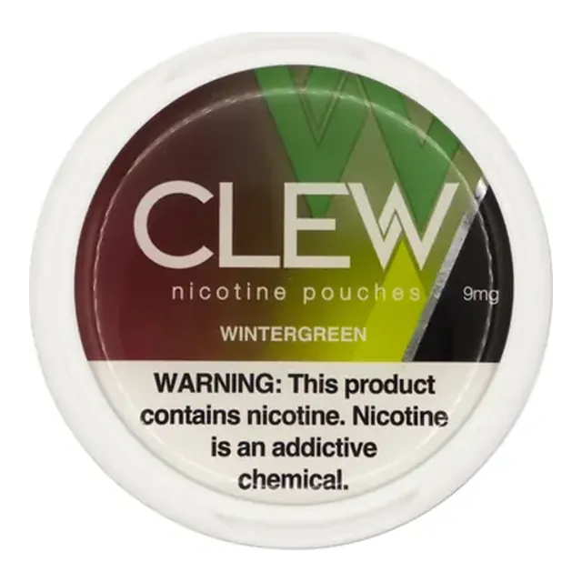 CLEW Wintergreen 9mg nicotine pouch can
