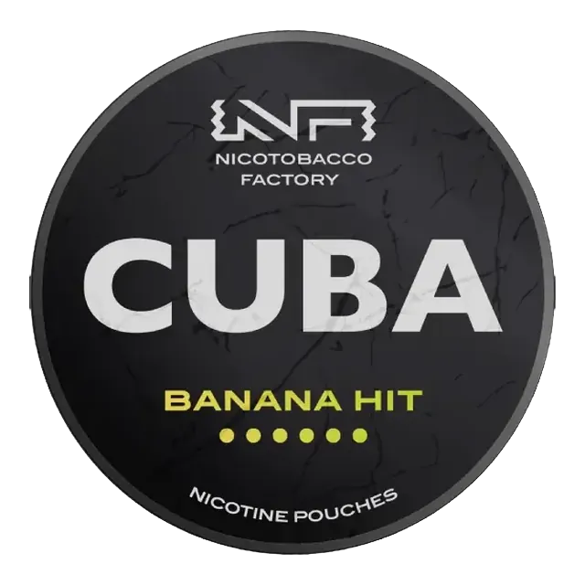 Cuba Black Banana Hit 43mg nicotine pouch can