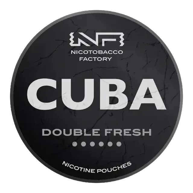 Cuba Black Double Fresh 43mg nicotine pouch can