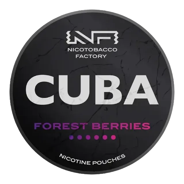 Cuba Black Forest Berries 43mg nicotine pouch can