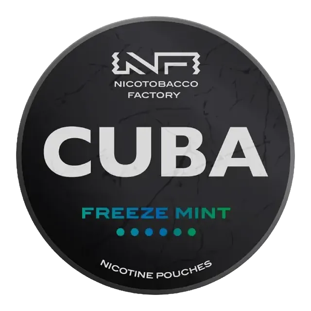 Cuba Black Freeze Mint 43mg nicotine pouch can