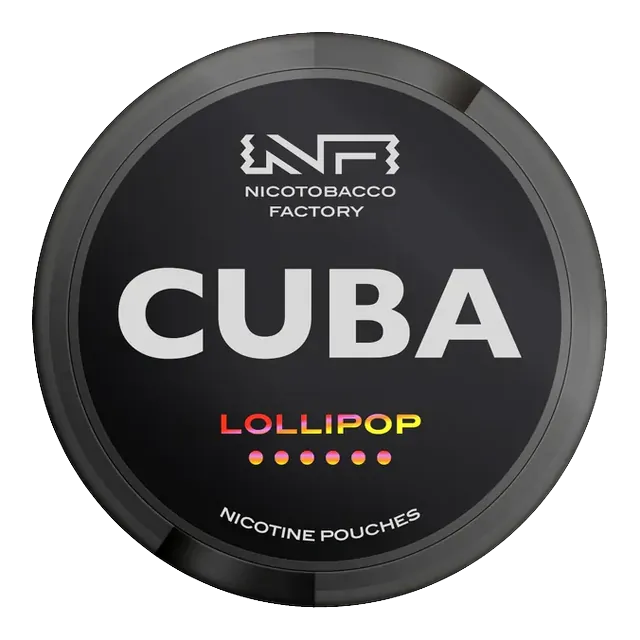 Cuba Black Lollipop 43mg nicotine pouch can