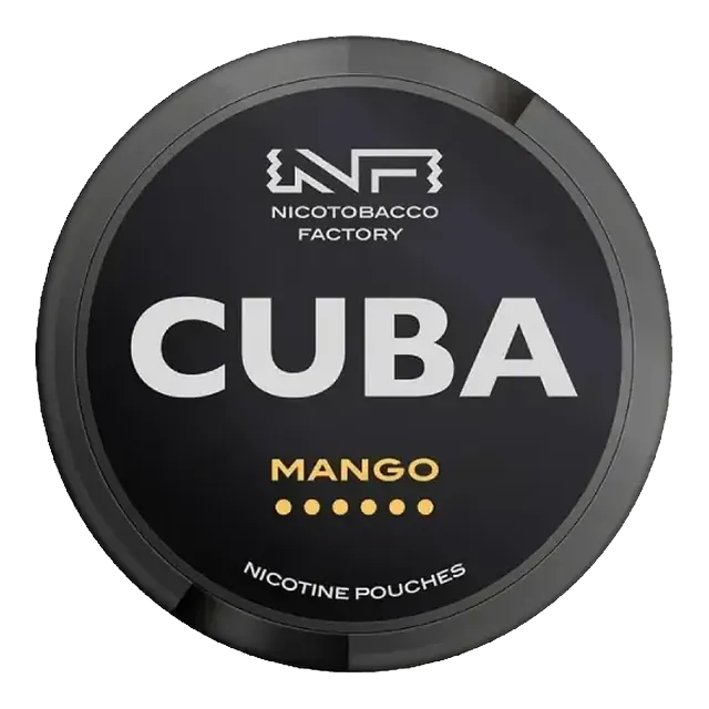 Cuba Black Mango 43mg nicotine pouch can
