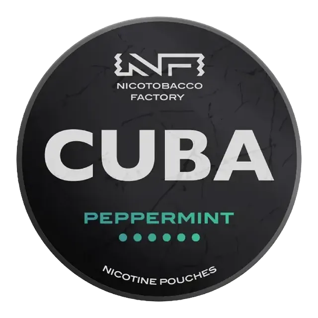 Cuba Black Peppermint 43mg nicotine pouch can