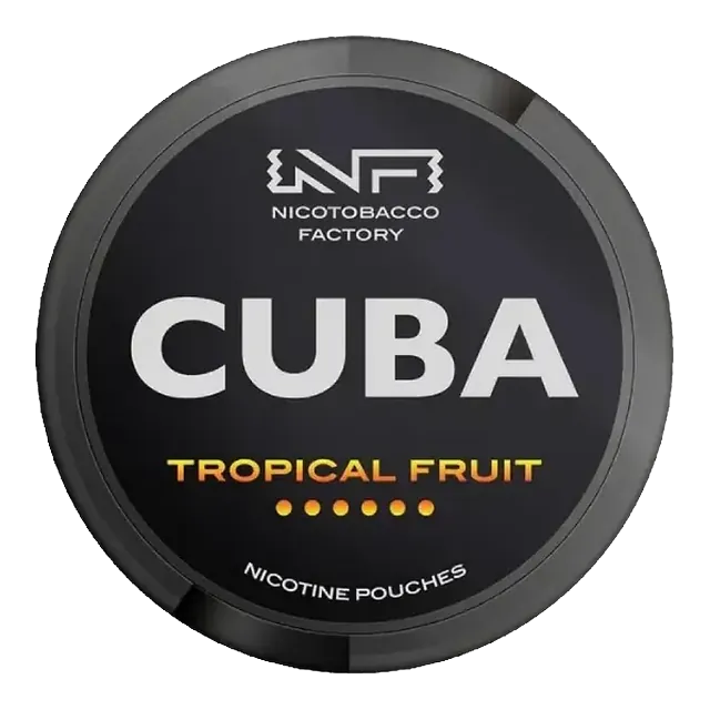 Cuba Black Tropical Fruit 43mg nicotine pouch can