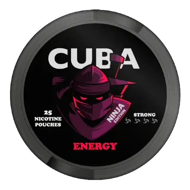 Cuba Ninja Edition Energy 15.6mg nicotine pouch can