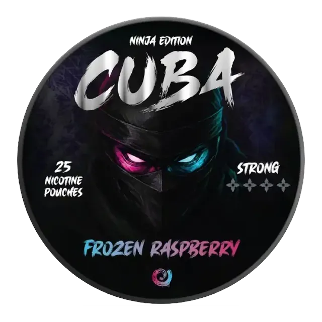 Cuba Ninja Frozen Raspberry 15.6mg nicotine pouch can