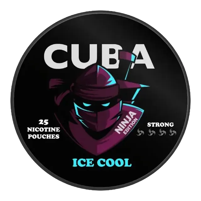 Cuba Ninja Ice Cool Slim Strong 15.6mg nicotine pouch can