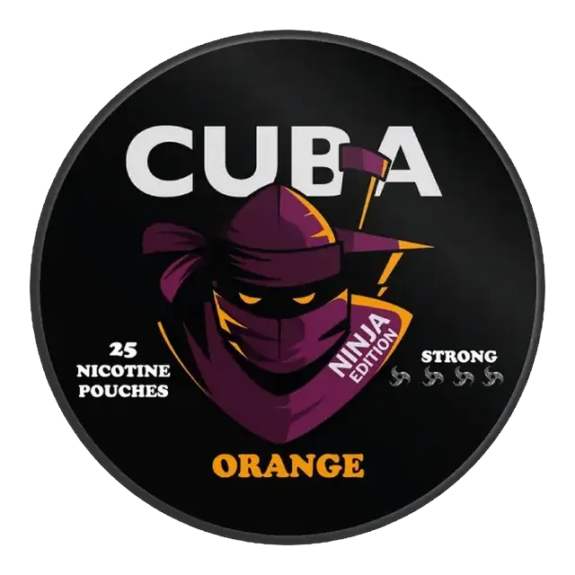 Cuba Ninja Orange Strong 15.6mg nicotine pouch can