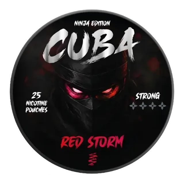 Cuba Ninja Red Storm 15.6mg nicotine pouch can