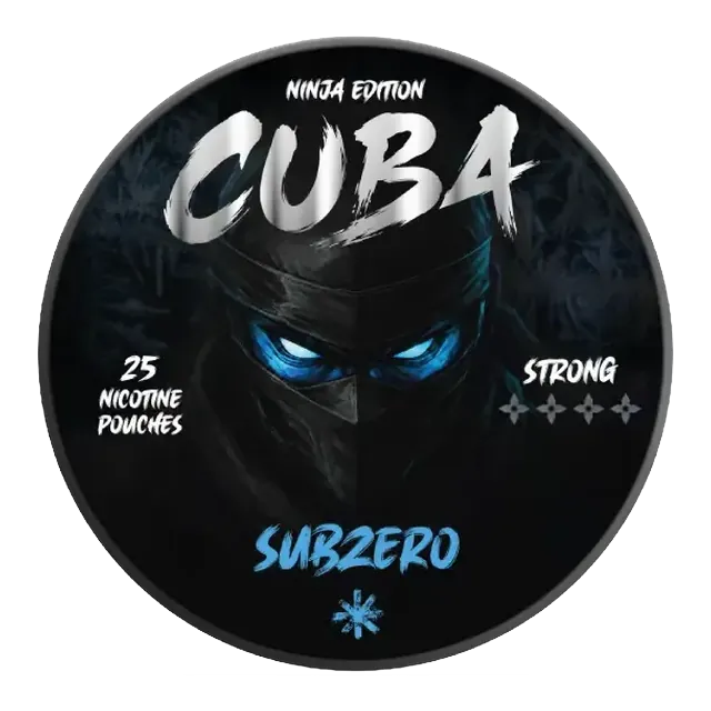 Cuba Ninja Subzero 15.6mg nicotine pouch can