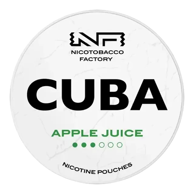 Cuba White Apple Juice 10.4mg nicotine pouch can
