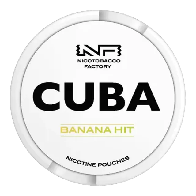 Cuba White Banana Hit 10.4mg nicotine pouch can
