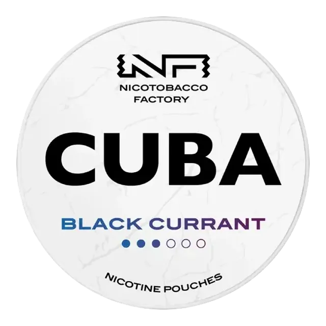 Cuba White Black Currant 10.4mg nicotine pouch can