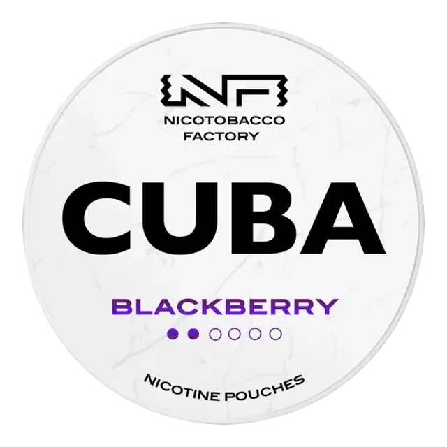 Cuba White Blackberry Light 4mg nicotine pouch can